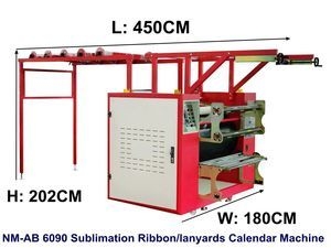 Double Ribbon Transfer Printing Machine Zs-Ab 800*120